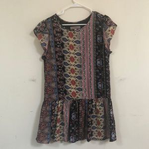 Multi colored boho dress